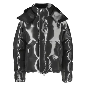 New Latest Fashion Custom High Quality Men <b>Cropped</b> <b>Puffer</b> <b>Jacket</b> for Men Outdoor Winter Windbreaker Metal Down <b>Jacket</b> For Unisex - Product Image 4