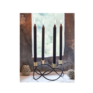 Lanterne à bougie en métal rustique avec détails artistiques en fer pour les tables de jardin, les rassemblements sur balcon et les occasions festives - Product Image 5