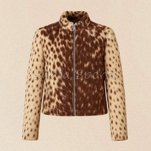 Vestes en cuir d'hiver pour femmes de haute qualité, en cuir de vache véritable, respirantes, imperméables, veste en cuir d'hiver à motif diamant - Product Image 3