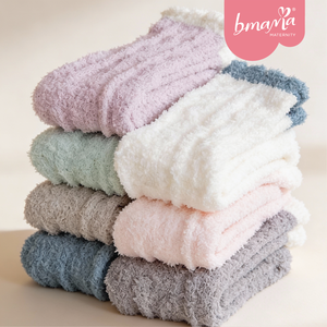 Chaussettes d'hiver épaisses en polaire corail pour femme, avec logo sur le revers, taille unique, pour usage quotidien, à la maison, au sol, pour la convalescence ou le sommeil, pour adulte - Product Image 6