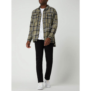 OEM/ODM High Quality Men's 100% Wool Plaid Check <b>Flannel</b> Shirt Boy Checked Casual Vintage <b>Jacket</b> Anti-Wrinkle Custom Button - Product Image 2