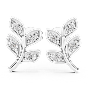 Pendientes de Moissanita Facetada de Plata de Ley 925 Pura, Chapados en Oro Rosa/Oro/Plata, Hechos a Mano y Certificados para Mujer - Product Image 6