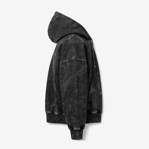 Sudadera con Capucha para Hombre, Estilo Vintage, Lavada, 100% Algodón, Estampado de Camuflaje, 500 g/m², Gruesa, Talla Grande, Lavado Ácido, Personalizada - Product Image 3