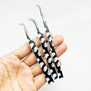 Juego de Pinzas Quirúrgicas para Pestañas Morje, Herramientas de Precisión de Acero Inoxidable para Extensión de Pestañas Postizas con Logotipo y Empaque Personalizados - Product Image 5
