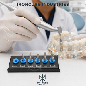 Kit professionnel de 6 brosses de nettoyage pour implants dentaires en titane, débridement péri-implantite, 3mm 4mm 5mm longues et courtes - Product Image 3