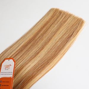 Venta al por mayor extensiones de cabello de cinta de trama única cabello humano virgen 100% vietnamita cutícula alineada cabello Remy de larga duración sin caída - Product Image 3