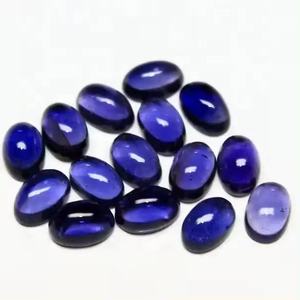 Cabochons ovales en Iolite naturelle 4x5mm pierres précieuses de guérison en vrac fabricant en gros boutique en ligne Alibaba Inde au prix d'usine - Product Image 1