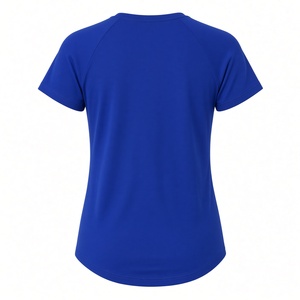 T-shirt à col en V pour femmes Zeta Phi Beta Finer, bleu royal, avec lettres grecques brillantes, écusson, tee-shirt de sororité, haut à manches courtes pour femmes - Product Image 2