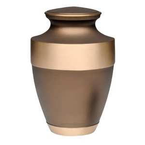 Urna de Metal de Dos Piezas para Cenizas Humanas, Tamaño Adulto - Urna de Cremación con Tapa Separable - Florero Conmemorativo de Dos Partes para Funeral - Product Image 2