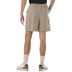 Shorts cargo confortables en coton peigné noir pour homme, avec fermeture éclair, motif uni, respirants, séchage rapide, pour entraînement, décontractés, streetwear - Product Image 6