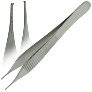 Pince à épiler chirurgicale droite TC 6'' (15 cm) en acier inoxydable de haute qualité pour tissus, pince à épiler dentaire TC - Product Image 1