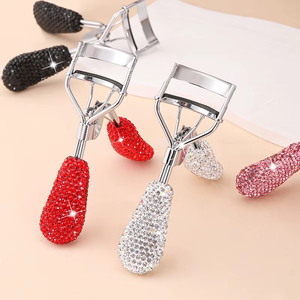 Recourbe-cils professionnel Bling, recourbe-cils brillant avec cristaux, recourbe-cils à large angle, pince à cils cosmétique, beauté des cils - Product Image 6