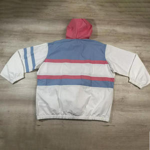 Veste Anorak Coupe-Vent Grande Taille de Haute Qualité, Blocs de Couleurs Mixtes, Panneaux Assortis, Fermeture Éclair, Col Montant - Product Image 2