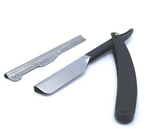 Custom Men's Straight Throat <b>Razor</b> Replaceable Stainless Steel <b>Blade</b> Manual Safety Feature <b>Single</b> Handle High Quality Barber - Product Image 3