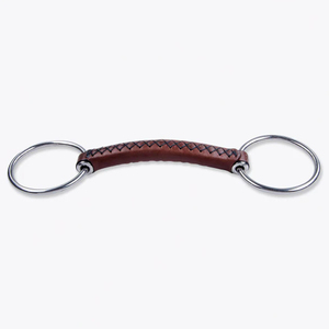 บิตม้าสแตนเลสแบบวงแหวน ปากม้าเรียบ สำหรับขี่ม้า อุปกรณ์สัตวแพทย์ - Product Image 2