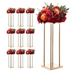 10 Soportes Florales Cilíndricos de Metal Laminado de 23.62 Pulgadas para Columnas de Flores en Bodas y Fiestas - Product Image 1