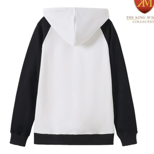 |   Alpha |   Sweat à capuche unisexe en molleton épais, style streetwear, avec broderie personnalisée et patch en chenille, motif lettres grecques - Product Image 2