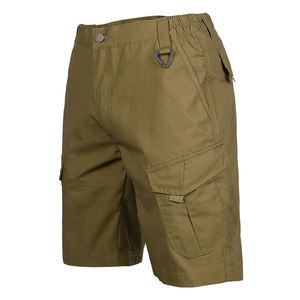Shorts cargo décontractés pour hommes, multi-poches, taille mi-haute, 100 % coton, vente en gros, best-seller - Product Image 4