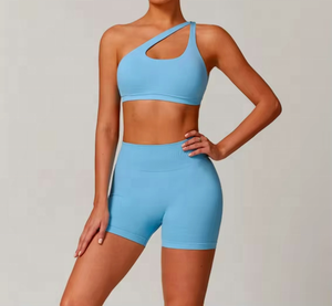 Ropa Deportiva de Pilates Personalizada de Alta Calidad, Ropa Deportiva para Gimnasio, Ropa Deportiva con Cintura Alta Cruzada, Ropa Deportiva para Mujer, Conjunto de Yoga - Product Image 1
