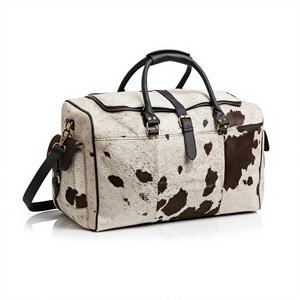 Sac de sport vintage en PU pour homme, imperméable, avec compartiment à chaussures, pour activités de plein air - Product Image 1