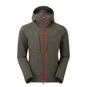 เสื้อแจ็คเก็ตกันน้ำแบบซอฟต์เชลล์สำหรับผู้ชาย ขายดีสำหรับฤดูหนาว เสื้อแจ็คเก็ตซอฟต์เชลล์สำหรับผู้ชาย MOQ ต่ำ - Product Image 5