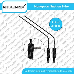 Regal Impex – Tube d'aspiration Frazier pour cautérisation électrique nasale monopolaire ORL, pointes argentées 2,6 mm 20 cm, kit d'instruments de qualité chirurgicale - Product Image 2