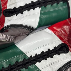 Customizable Breathable PU/<b>PVC</b> Leather Boxing <b>Gloves</b> Moisture Wicking Lace-Up Closure Private Label Custom Martial Arts Gear - Product Image 3