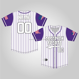 เสื้อซอฟต์บอลแบบสั่งทำพิเศษ ผ้าตาข่าย พิมพ์ลายแบบ Sublimation เต็มตัว เสื้อเบสบอลและซอฟต์บอล สีชมพู ชุดยูนิฟอร์มซอฟต์บอลสำหรับผู้หญิงและผู้ชาย - Product Image 1