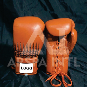 Gants de boxe d'entraînement de qualité supérieure fabriqués sur mesure en usine, avec logo personnalisé imprimé, gants de boxe blancs style Winning - Product Image 3