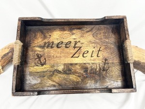 Bandeja de Madera Contemporánea de la Mejor Calidad, Duradera, Ecológica, para Servir, Decorativa, para Uso en el Hogar y la Cocina, con Estilo de Diseño - Product Image 2