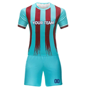 Conjunto de Camiseta y Pantalones Cortos de Fútbol Unisex Personalizables al por Mayor, 200 g/m², Tallas Grandes, Transpirable, de Secado Rápido, 100% Poliéster, Premium para Verano - Product Image 4