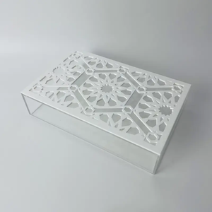 ArabiaTimber Pearl Box Premium Artisan Wooden MOP <b>Acrylic</b> Candy Organizer for Ramadan 2027, Eid Gifting & Luxury Iftar Styling - Product Image 3