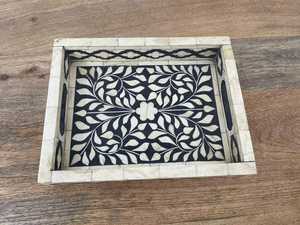 Bandeja de Servir Cuadrada de Lujo con Incrustaciones de Hueso, Artesanía Natural para Hotel, Restaurante y Hogar - Product Image 5