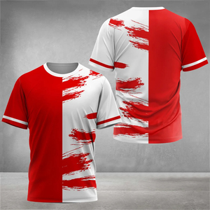 T-shirt en tissu de haute qualité, finition de couture premium, coupe ample tendance, style streetwear, t-shirt décontracté classique - Product Image 2