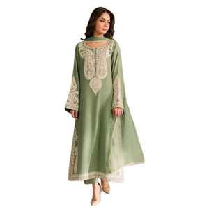 Collection Hiver Originale 2026 OEM Salwar Kameez Indien et Pakistanais pour Femmes, Couleur Unie Personnalisée, Marque AM IMPEX, 3 Pièces en Lin - Product Image 1
