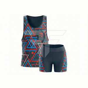 Uniforme Deportivo Unisex de Alta Calidad, Ligero, Transpirable, Antibacterial, 100% Poliéster, para Atletismo y Pista, con Logotipo Personalizado, de Secado Rápido - Product Image 4