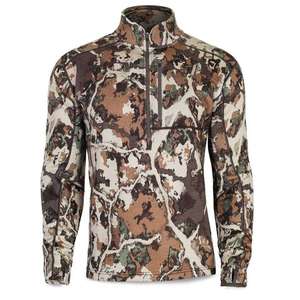 Men's Performance Camouflage Hunting Base Layer <b>Thermal</b> 1/4 Zip Breathable Camo Outdoor Fleece Underwear Long Sleeve Shirt <b>Top</b> - Product Image 4