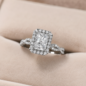 7.5 US Size Radiant Cut Lab Grown Diamond <b>Ring</b> 925 Silver 9kt, 14kt, 18kt Gold <b>Rings</b> for Women's Jewelry - Product Image 1