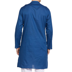 OEM Service 100% Polyester/Cotton Breathable Washable Summer Plus Size Casual Wear Men's Shalwar Kameez Sets New Design <b>Kurta</b> - Product Image 3