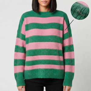 Cardigan Sorority surdimensionné à col en V, motif lettres, en acrylique doux, style vintage preppy, pull grec tricoté pour femme, idéal pour l'hiver - Product Image 3