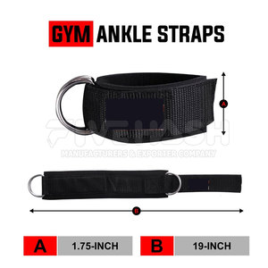 สายรัดข้อเท้าสำหรับเครื่องออกกำลังกาย สายรัดข้อเท้าที่ทนทาน สายรัดข้อเท้าที่แข็งแรง สำหรับการออกกำลังกายขาและกล้ามเนื้อก้น - Product Image 2