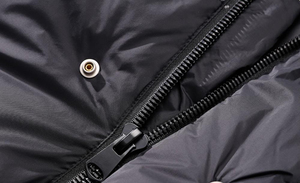 Veste d'hiver matelassée sur mesure pour homme, avec capuche, chaude, pour l'extérieur, manteau d'hiver noir en duvet, vente en gros du fabricant - Product Image 5