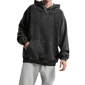 450 g/m² 100 % coton, grammage lourd, logo personnalisé brodé, effet délavé vintage, coupe oversize, doublure polaire, hiver, unisexe, haute qualité - Product Image 4