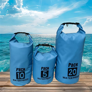 Sac à dos léger 20L imperméable en PU bleu pour sports de plein air avec design et taille personnalisés - Product Image 4