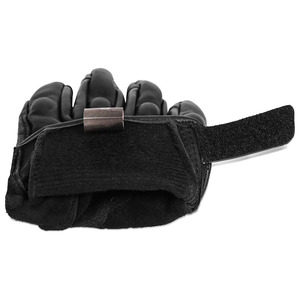 Gants de moto Samroz Sports en cuir véritable, compatibles écran tactile, respirants, écologiques, longueur poignet, doublure polaire douce, toutes saisons - Product Image 6