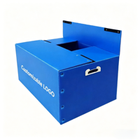 Boîtes d'expédition en plastique ondulé PP personnalisées, boîte de livraison réutilisable, emballage durable pour utilisation logistique