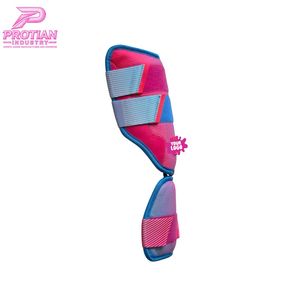 PROTIAN INDUSTRY Sport Elbow Guard Pink Blue Mesh Fabric Double Strap Adult Protective Gear Sublimation Print Custom Logo - Product Image 5