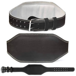 Cinturón de Levantamiento de Pesas Ajustable de Cuero, Unisex, con Cierre de Hebilla, para Gimnasio y Fitness - Product Image 1