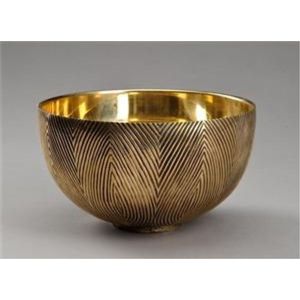 Modern Gold Texture Serving Bowl Metal Salad Bowl Wholesale <b>Tabletop</b> Centerpiece Decorative Bowl for Kitchen Dining Accessories - Product Image 1