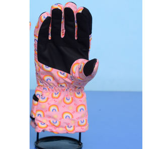Gants de ski imperméables fournis directement par l'usine, pour l'extérieur, décontractés, chauds pour l'hiver, avec sangle réglable et paume antidérapante, logo personnalisable - Product Image 5